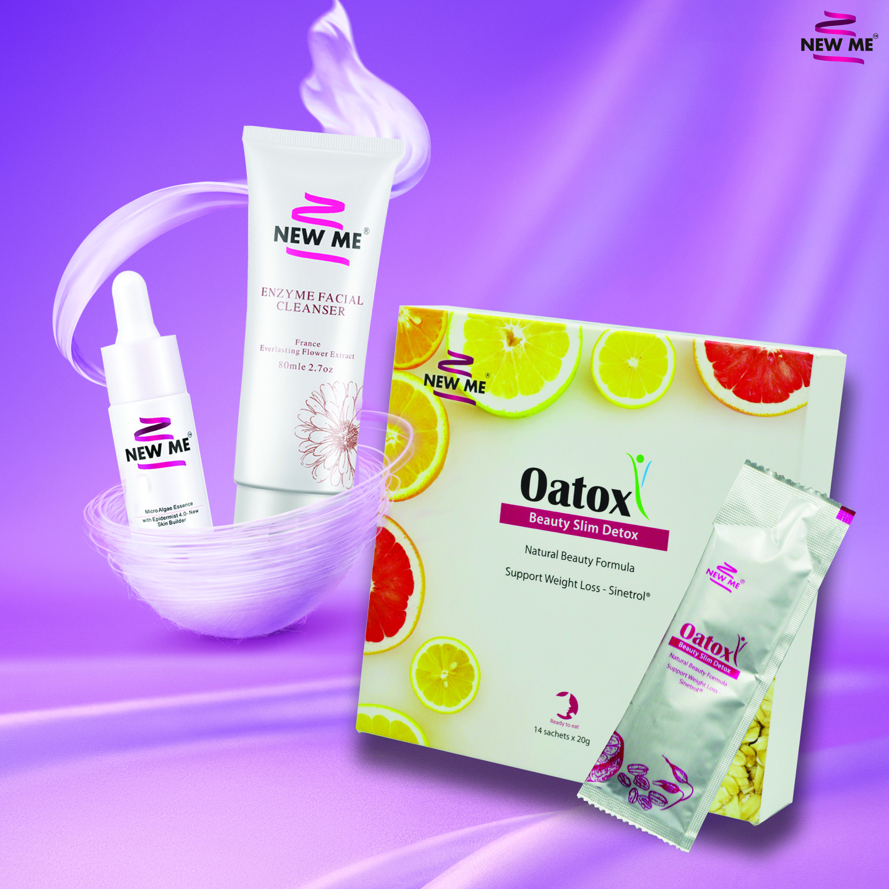 <strong> NOLAZ Promo Set Micro Algae Essence + Enzyme Cleanser + Oatox</strong>
